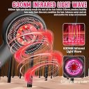 Premium Head Scalp Electric Massager Comb | Scalp Massaging Brush with 3 In 1 Hair Oil Applicator | IPX7 Waterproof,Portable Deep Massager For Hair & Head Relaxation at Home | Shiatsu Massage for Hair Growth/Stress Relax (Red) gallery image