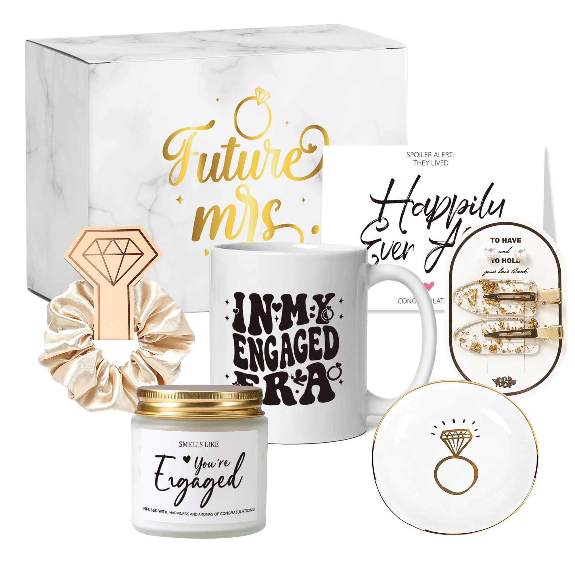 ZenDecor Engaged Gifts for Women, Newly Engaged Gift Ideas for Bride to Be