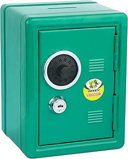 Jolly Tresor | Spardose | mit Schlüssel verschliesbar | Münzeinwurf | grün