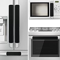 Vista 28 de Juego de 6 fundas para manijas de puerta de refrigerador, juego de 6 manijas de decoración para electrodomésticos de cocina, nevera, microondas