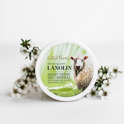 Miniatura 5 de Salvaje Helechos lanolina miel de Manuka y jalea real crema de noche para piel seca a normal