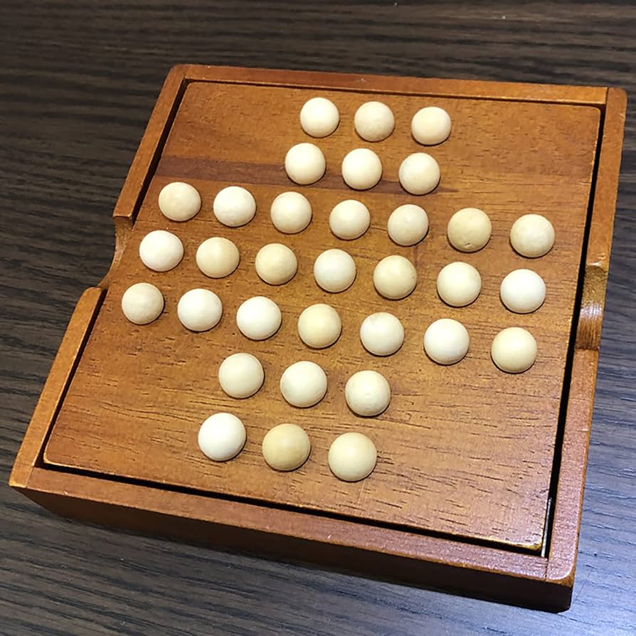 Amazon.co.jp: ペグソリティア 木製ボードパズル 一人遊び 木の
