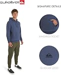 Quiksilver Hommes Regular Fit Active Performance Heavyweight Jacquard Mesh et Polar Fleece Pullover HoodieHooded Sweatshirt