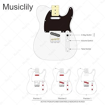Amazon | Musiclily Basic 32mm テレキャスター用配線済み