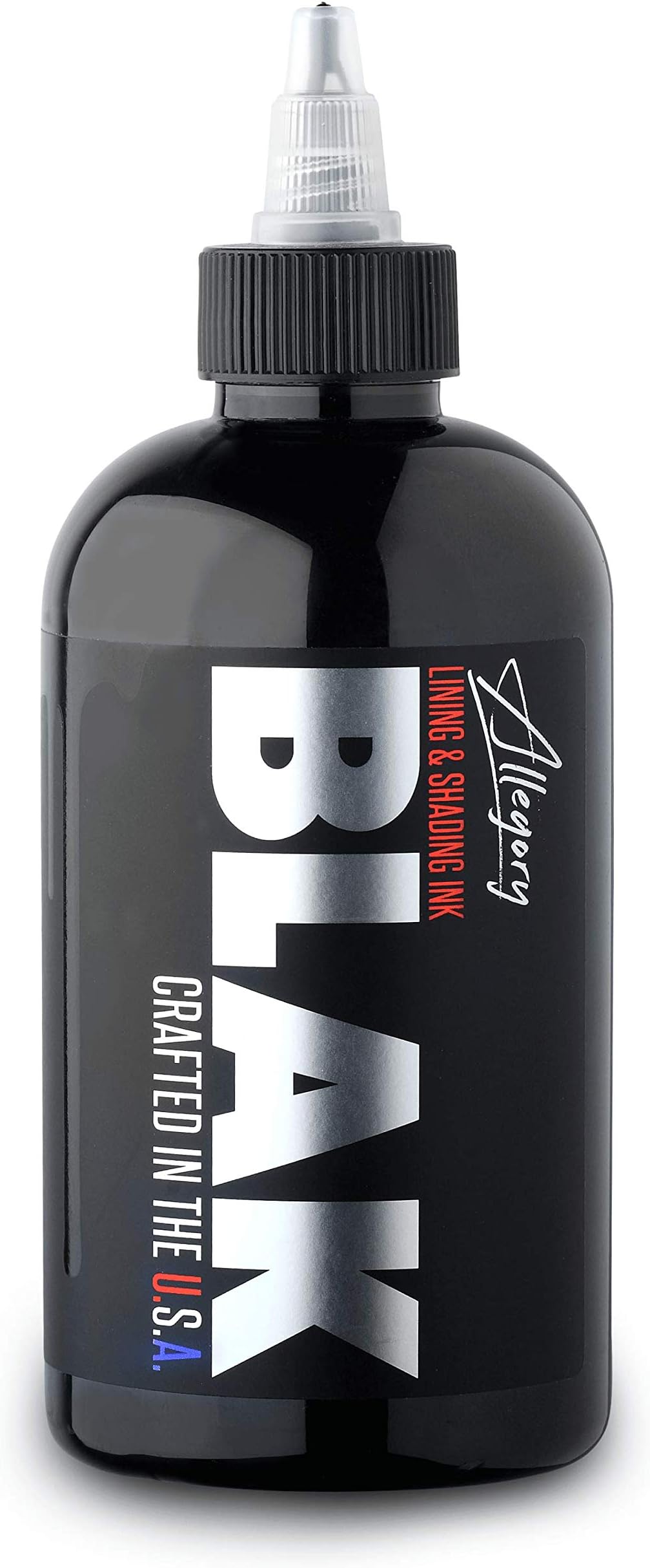 Allegory Ink Premium Lining & Shading Tattoo Inks, Black (8oz)