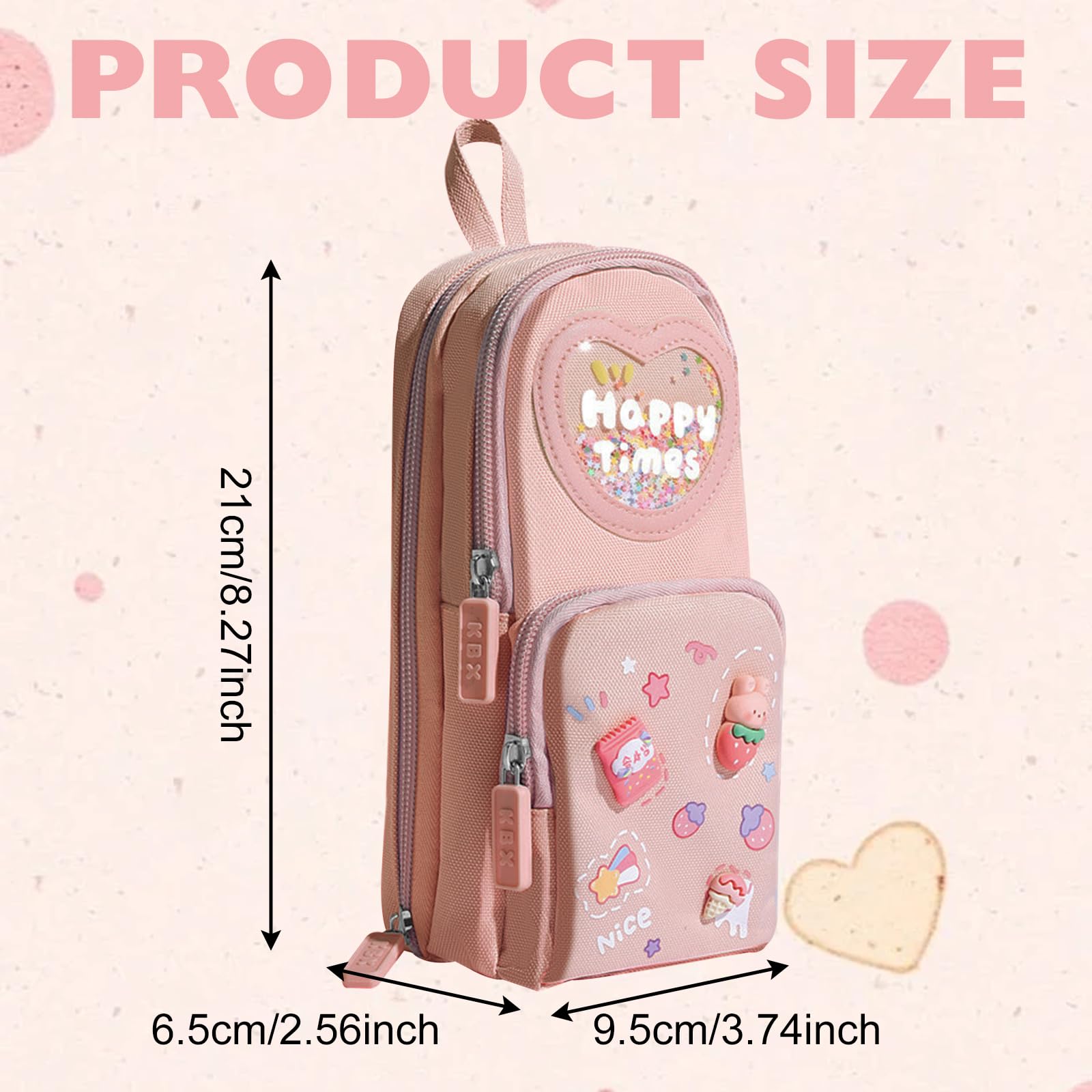 KASESSS Pencil Case for Girls Cute Pencil Case - Image 2