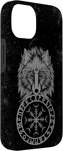 Miniatura 6 de Funda para iPhone 13 Pro Max Viking Aegishjalmur Runes Fenrir Odin Yelm Of Awe