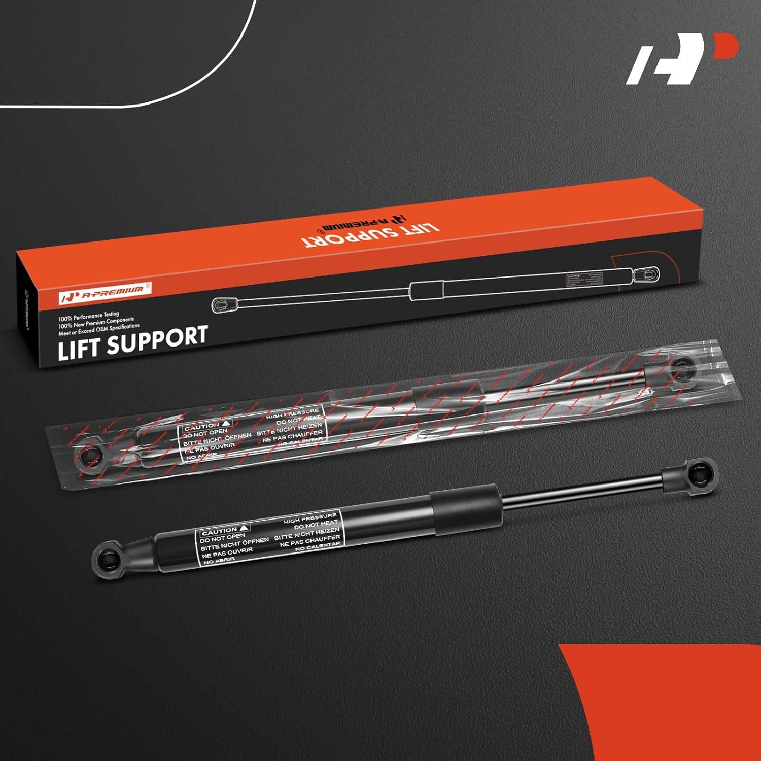 A-Premium Tailgate Rear Trunk Lift Supports Shock Struts Compatible with Select Nissan Models - Maxima 2009-2016 Sedan Without Rear Spoiler - Replace# 844307Y000, 84430ZK80A(2PC Set)