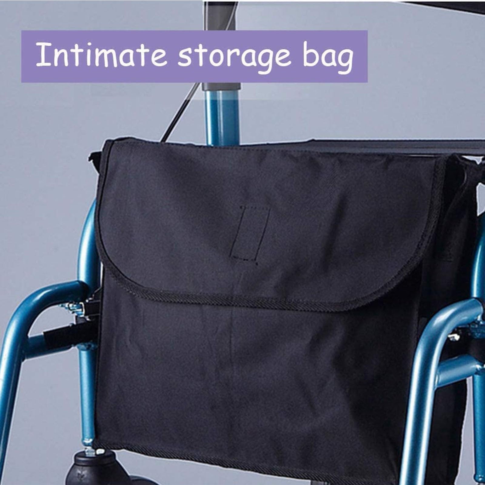 Andador para Ancianos, Andador Plegable con Asiento, Andador con Frenos por Presión, Aluminio, Ligero, con Asiento Y 4 Ruedas Materiales De Primera Calidad Peso Máximo Soportado 300 LB