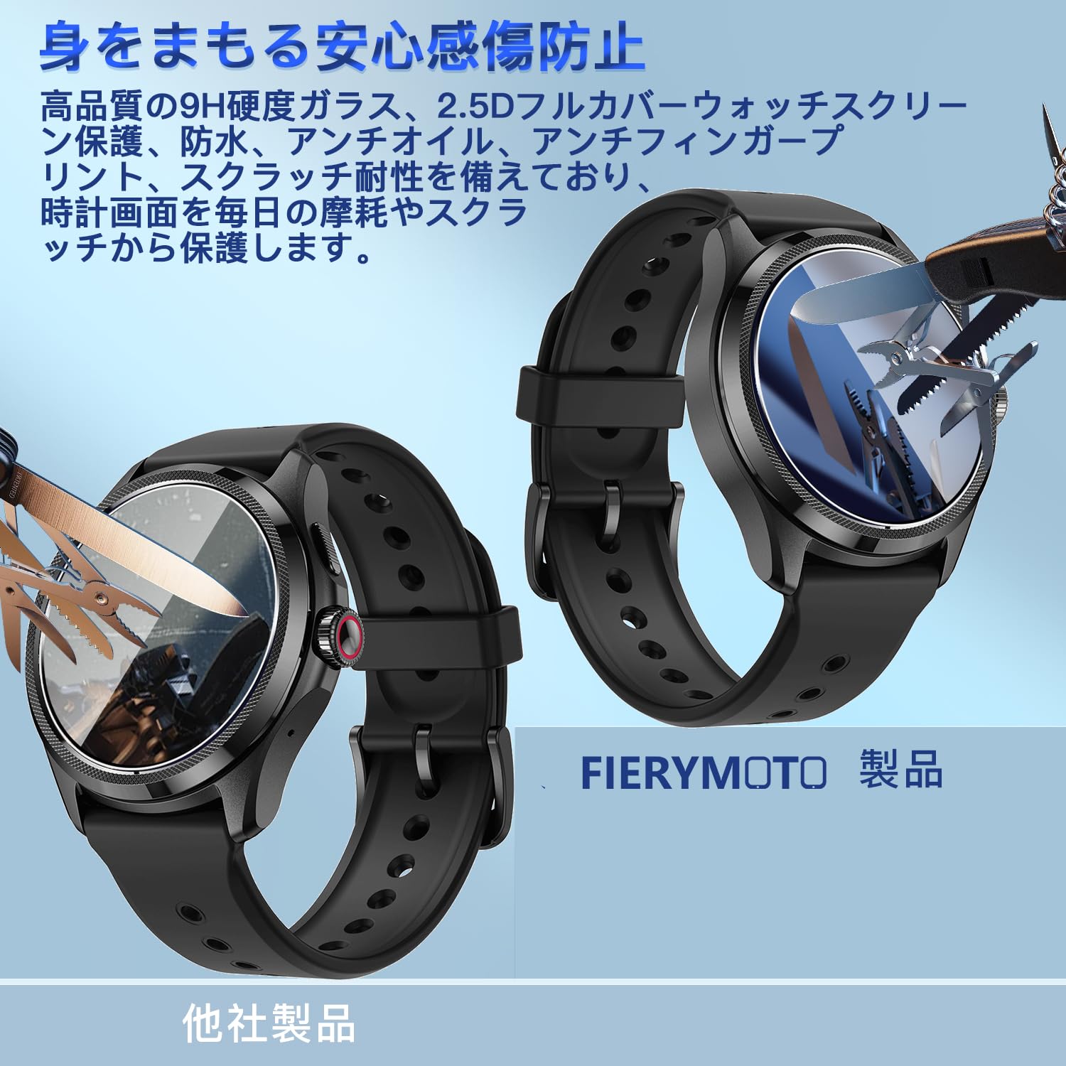 Amazon.co.jp: 【3枚セット 日本旭硝子製】 用 Ticwatch Pro 5 