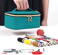 Vista 5 de LoDrid Sewing Kit, Portable Flannel Bag with Complete Sewing Supplies for Travel & Home, Sewing Repair Kit Tools for Adults & Beginners, 24