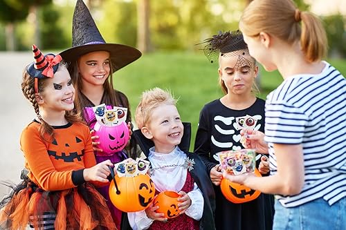 Miniatura 4 de Piruleta de monstruo de Halloween, dulces de monstruo variedad, ideal para rellenos de bolsas de golosinas de Halloween, envueltas individualmente