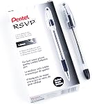 Pentel R.S.V.P. Stylo à bille, 1.0mm, Encre bleue, 12PK