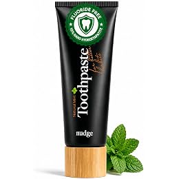 Nudge 10% Nano Hydroxyapatite Toothpaste, Rod-Shaped nHA for Maximum Enamel Contact, Natural Whitening, Fluoride Free & SLS Free, Natural Mint, 4.5 oz