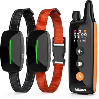 Dog Shock Collar with Remote - 4000Ft Dog Training Collar for Small Medium Large Dogs 10-120lbs, Waterproof Rechargeable E Collars for 2 Dogs with Beep Vibration (1-99) and Humane Shock (1-99) Modes