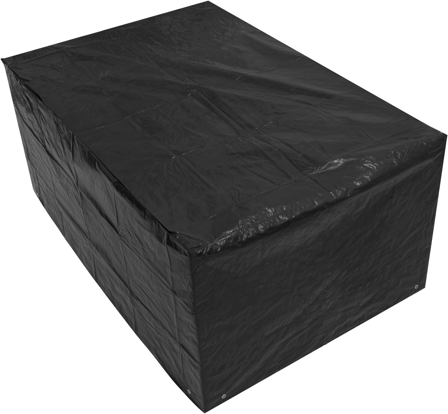 Woodside Black Small Rectangle Outdoor Garden Table Cover 1.52m x 1.04m