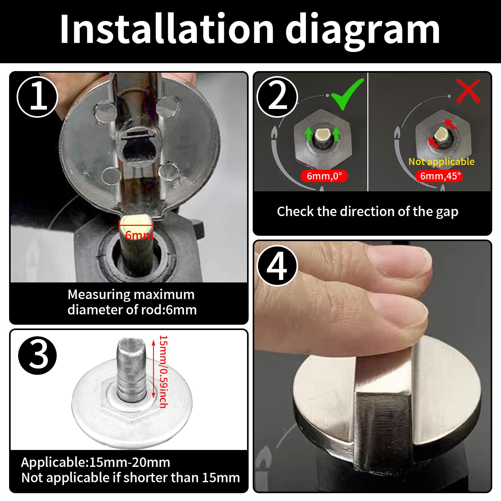 Manopole Forno ZYKORT - 5 Pezzi, 6 Mm - Per Fornelli A Gas, Argento - Foto 11