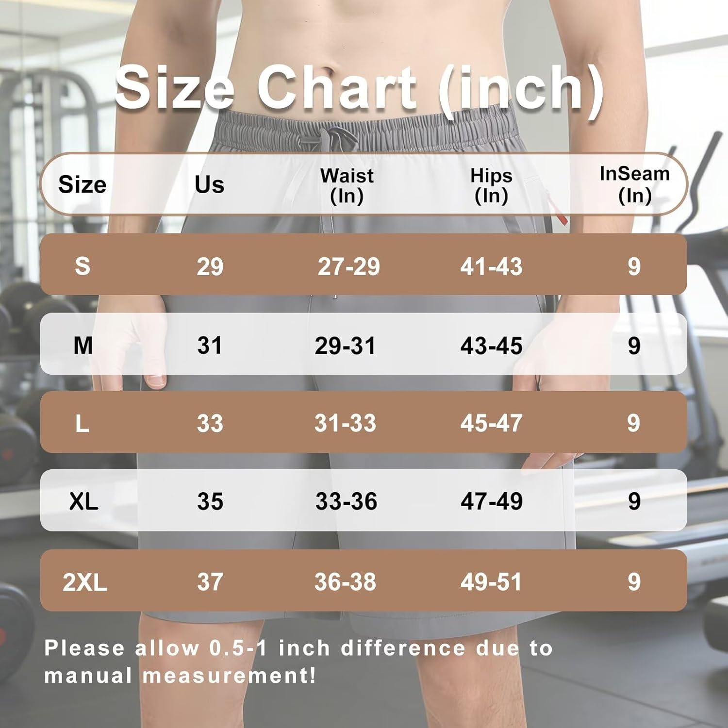 Lightweight Athletic Shorts Men: Running Short Mens Zipper Pockets Quick Dry Fit Gym Yoga Basketball Workout - Image 7