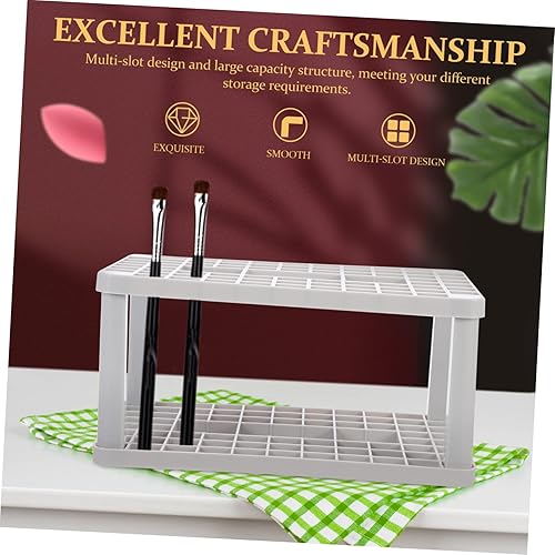 Miniatura 2 de Soporte para bolígrafo de 72 agujeros, organizador de brochas de pintura, secador, almacenamiento de brochas de pintura, estante de secado