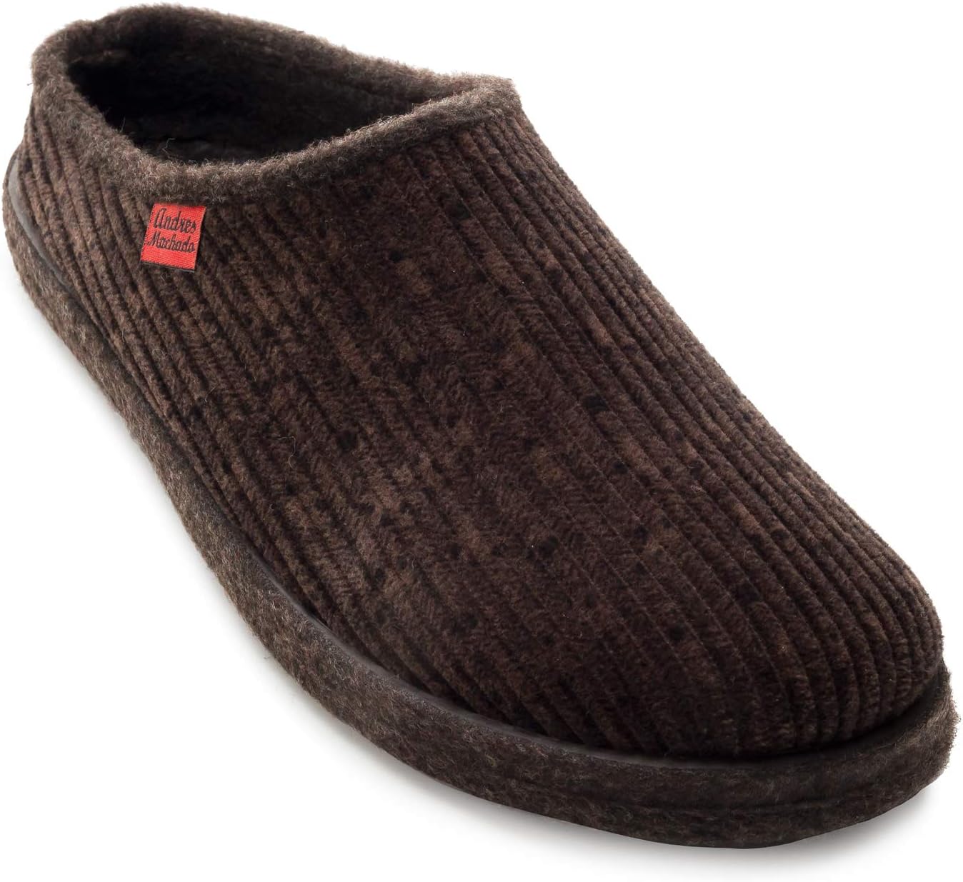Andrés Machado - Sloffen Jongens/Meisjes - DYNAMIC - unisex pantoffels - wol en vilt/uitneembare binnenzool - Grijs/oranje, EU 49