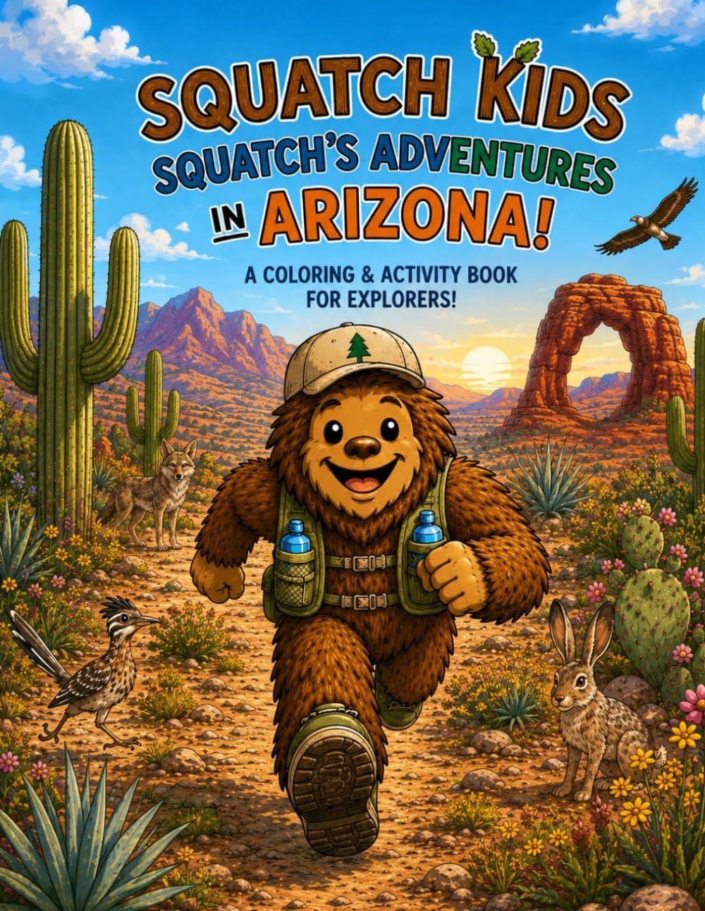Squatch Kids: Squatch's Adventures in Arizona!: A Coloring and Activity Book for Explorers! (The Squatch Kids 50 States Adventure Series)