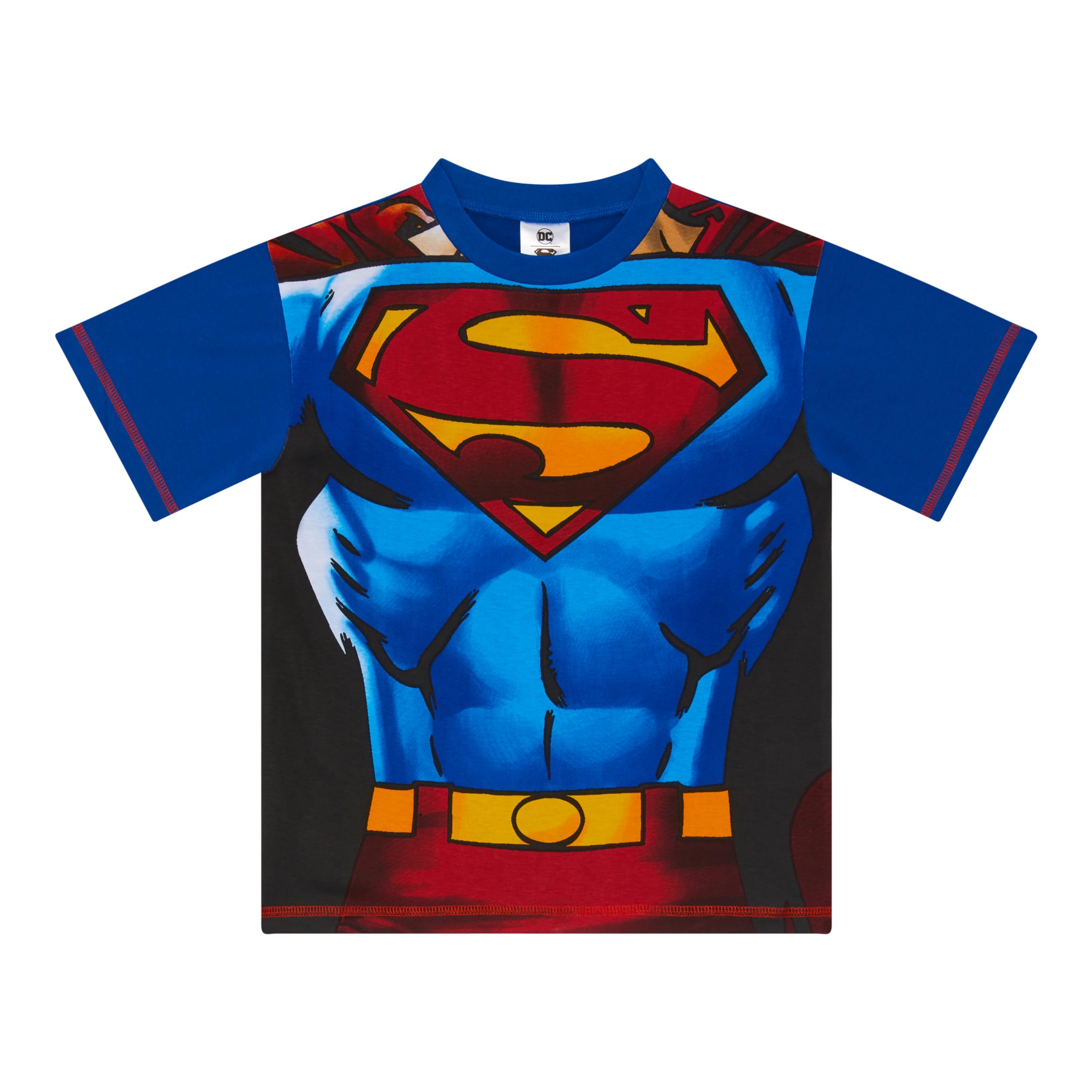 DC Comics Pigiama Corto di Superman in 100% Cotone