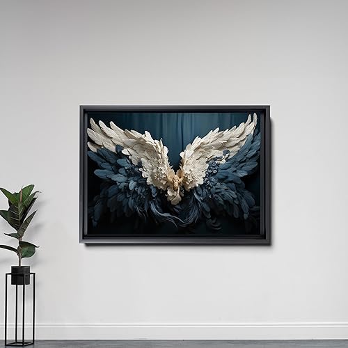 Miniatura 5 de Angel Wings Canvas, Serenity Art Print, Wall Art, Angel Prints, colorful art, abstract canvas art