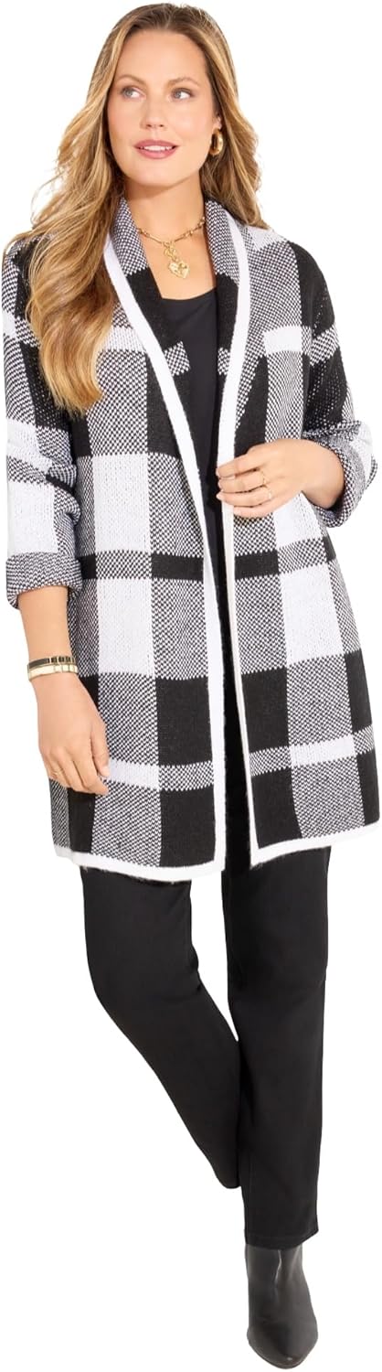 Women's Plus Size Country Village Sweater Cardigan