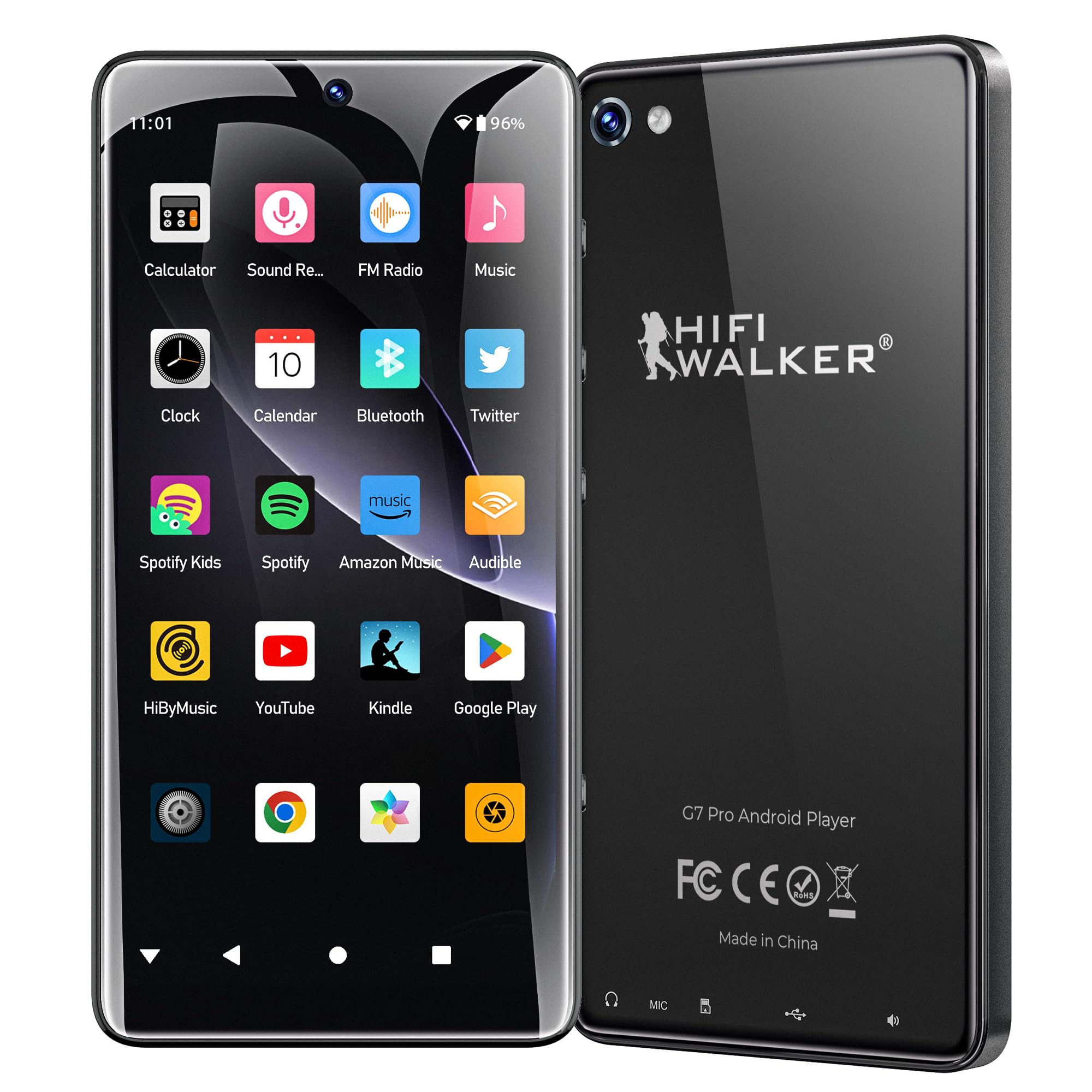 HIFI WALKER G7 Pro Portable Media Player with Android 13 5 2 Touchscreen Music Video Player with WiFi