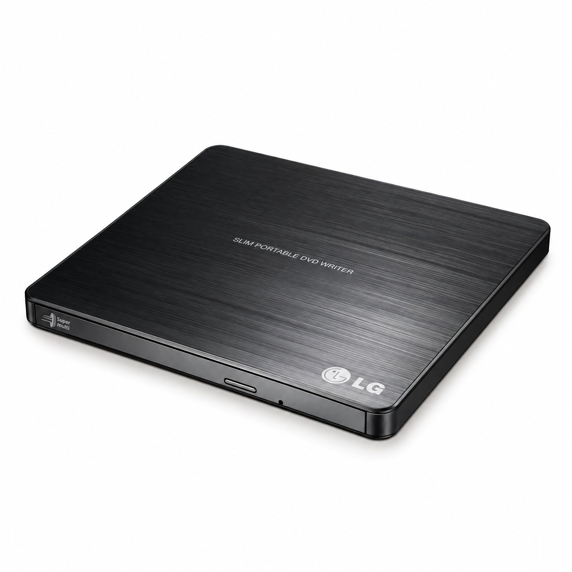 LG Electronics GP60NB50 USB 3.0 Compatible, Super-Multi Ultra Slim Portable DVD+/-RW External Drive for PC Windows, Linux, Mac OS, Surface Pro 3&amp;4, with M-DISC Support, Black