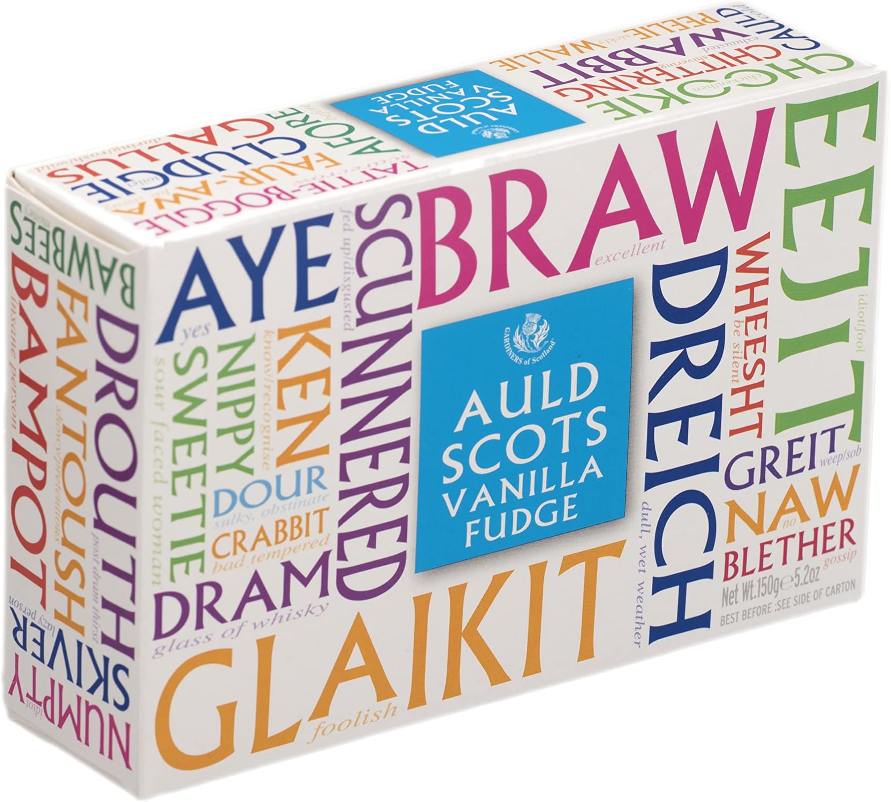 Auld Scots Words Vanilla Fudge Carton 150 g