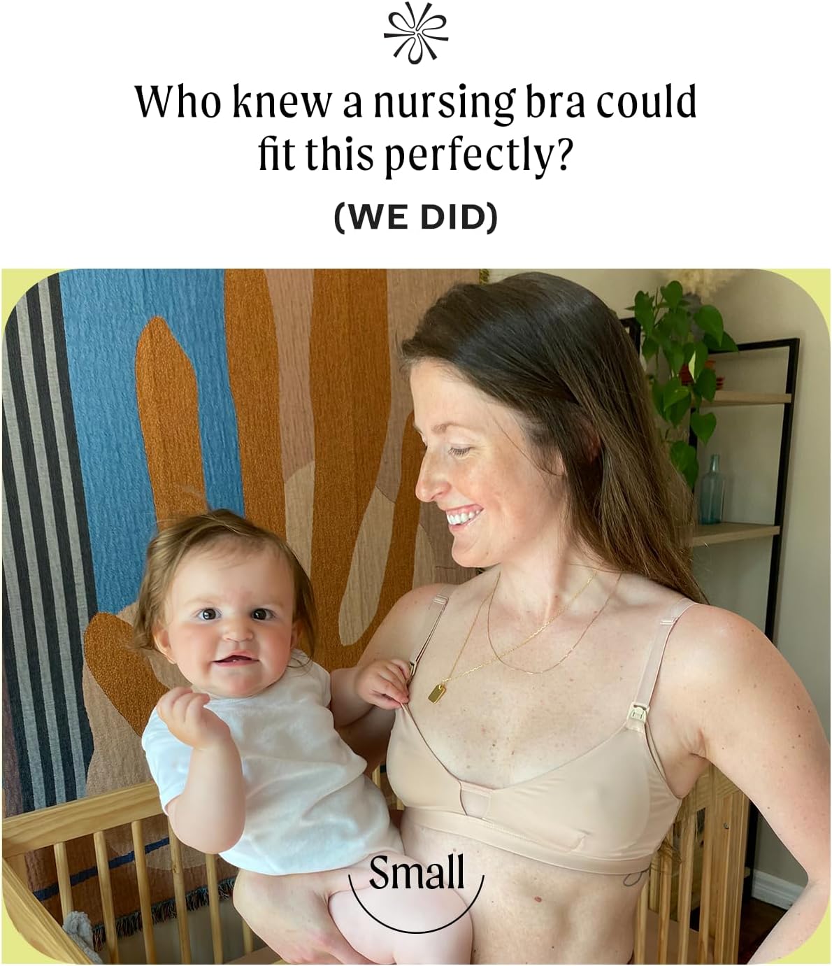 Pepper Nursing Wirefree Bra | Wireless Maternity Bra for Women, Drop-Down Cups with One-Hand Clasp (XXS-XL)