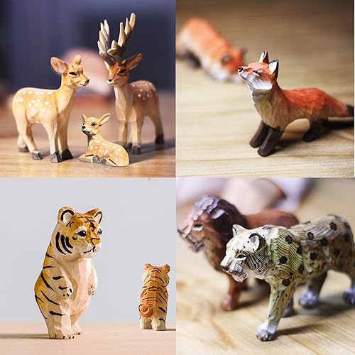 Miniatura 5 de Thiecoc 8 piezas de tilo para tallar madera de tilo de 4 x 2 x 2 pulgadas para tallar madera, bloques de madera para tallar madera