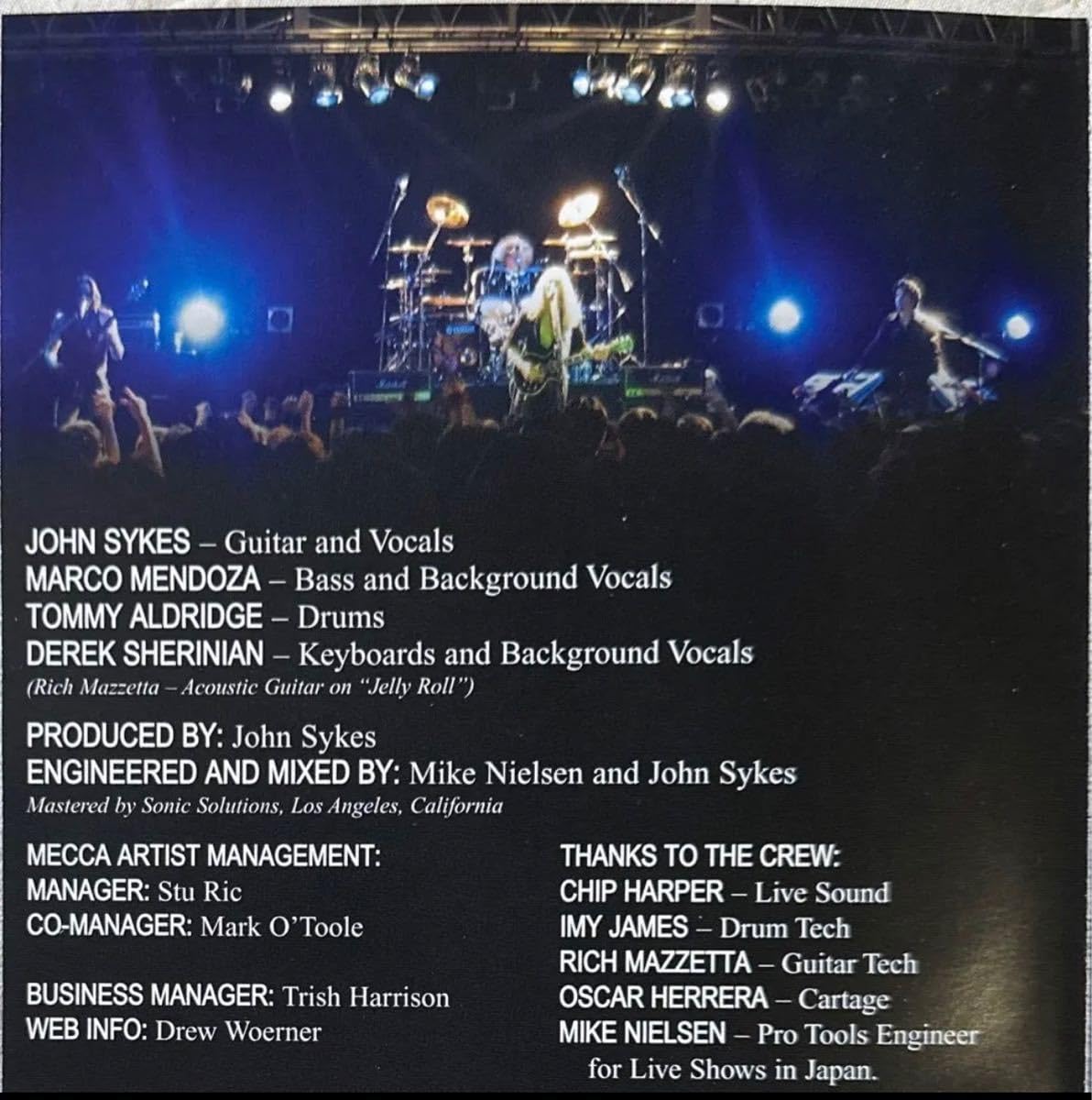 ジョン・サイクス/バッド・ボーイ・ライヴ！JOHN SYKES 国内盤 帯付！ Amazon.co.jp: Bad Boy Live: ミュージック