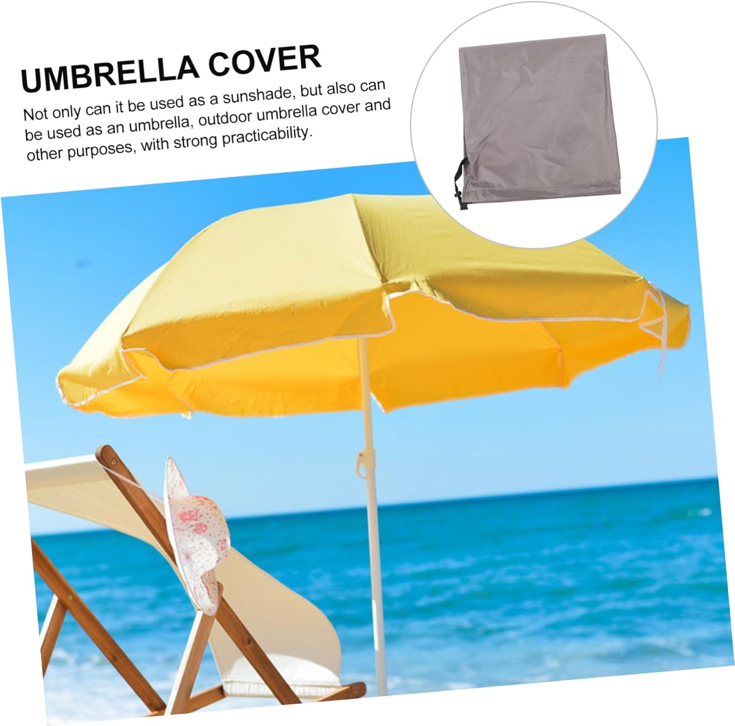 BESPORTBLE 4pcs Patio Umbrella Parasol Protector for Outdoor Use Weatherproof and Material Fits Standard Umbrellas for Patio