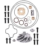 NewYall Powerstroke Diesel Turbo Turbocharger Compressor Wicked Vane Wheel Gasket Rebuild Kit for Ford Powerstroke Turbo 7.3L 1999.5-2003