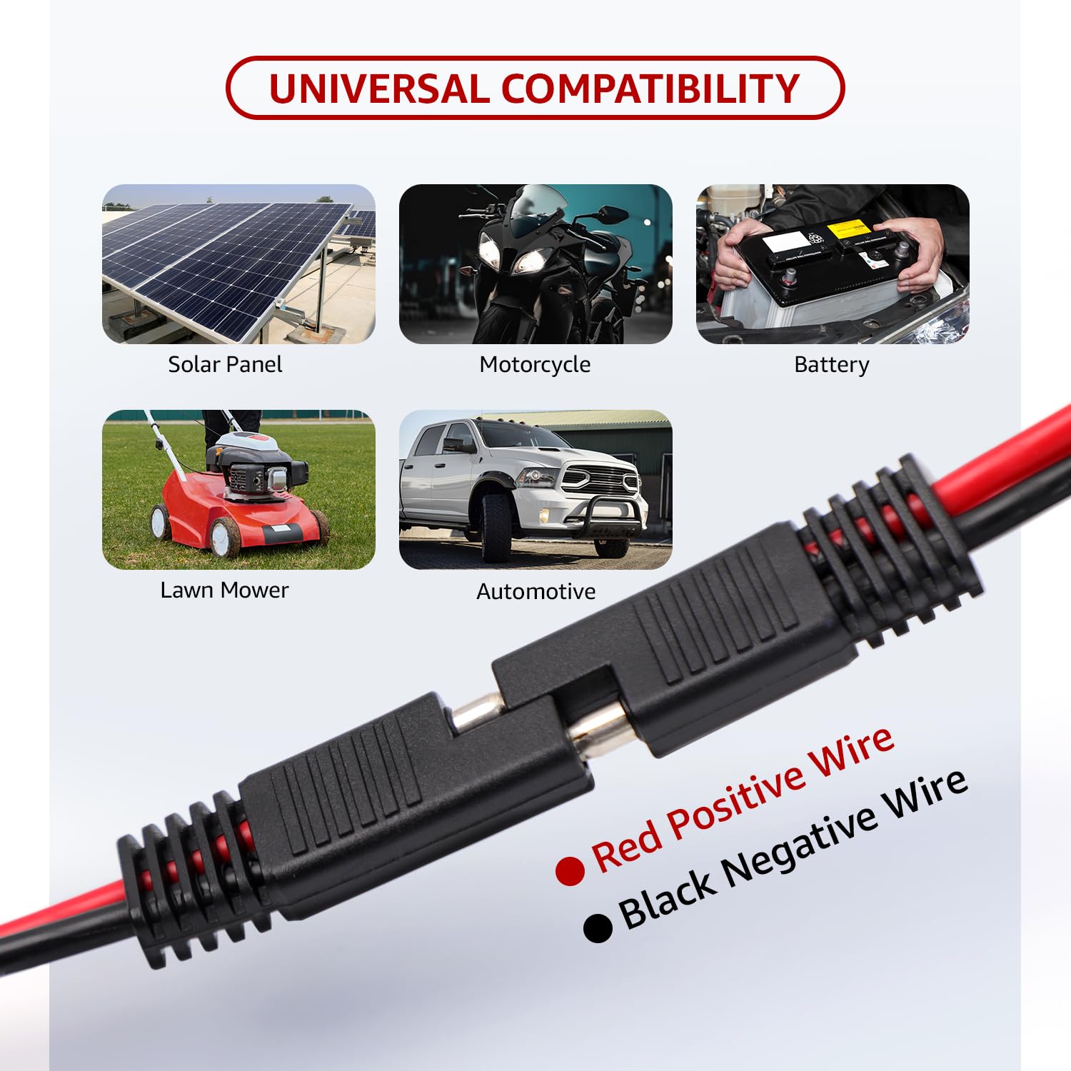 ShareGoo 12AWG T Plug Parallel & Serial Connectors - 10cm Silicone Wire For RC Cars, Drones, Quadcopters