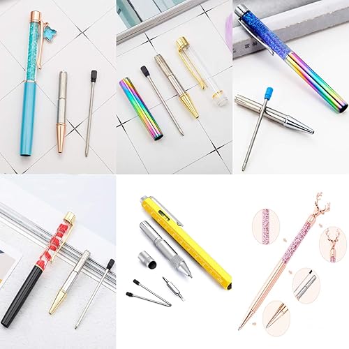 Miniatura 4 de PASISIBICK - Bolígrafos para mujer, bolígrafo con detalle de líquido con cristales brillantes dinámicos