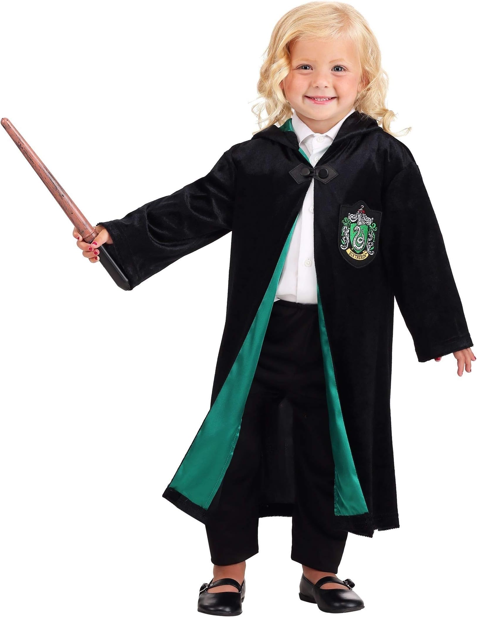 Fun CostumesDeluxe Harry Potter Hogwarts House Robe Costumes for Toddlers - Kid's Gryffindor, Slytherin, Ravenclaw & Hufflepuff Robes