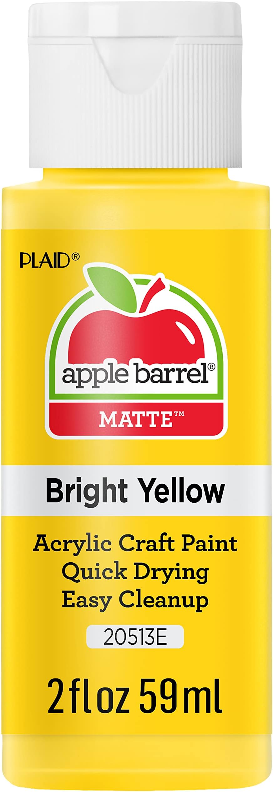 Apple Barrel Acrylic Paint in Assorted Colors (2 Ounce), 20513 Bright Yellow