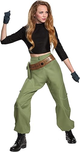 Disguise Kim Possible Costume, Official Womens Kim Possible Halloween Outfit