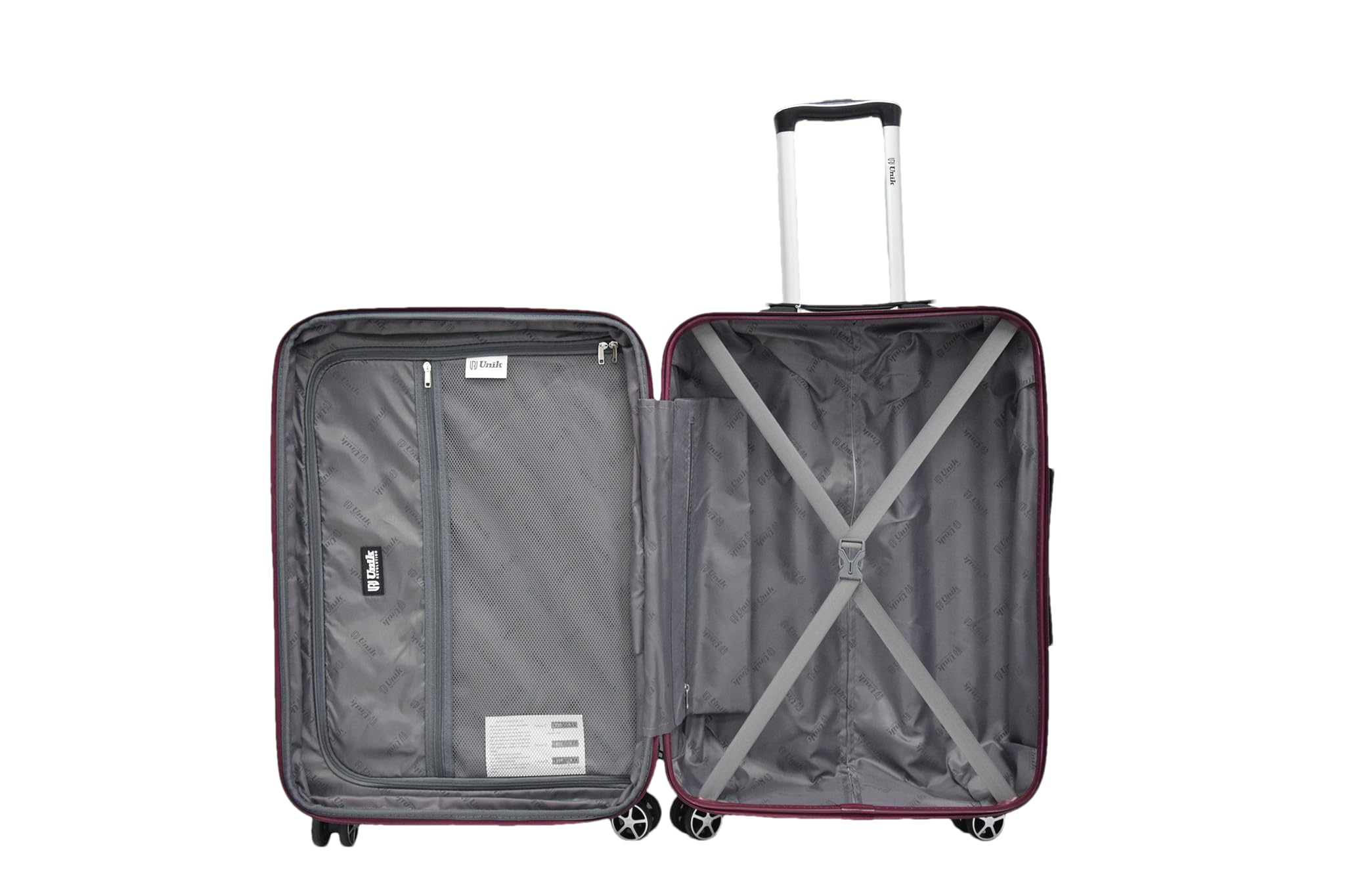 Maleta Mediana 24" Expandible Rígida – Burgundy