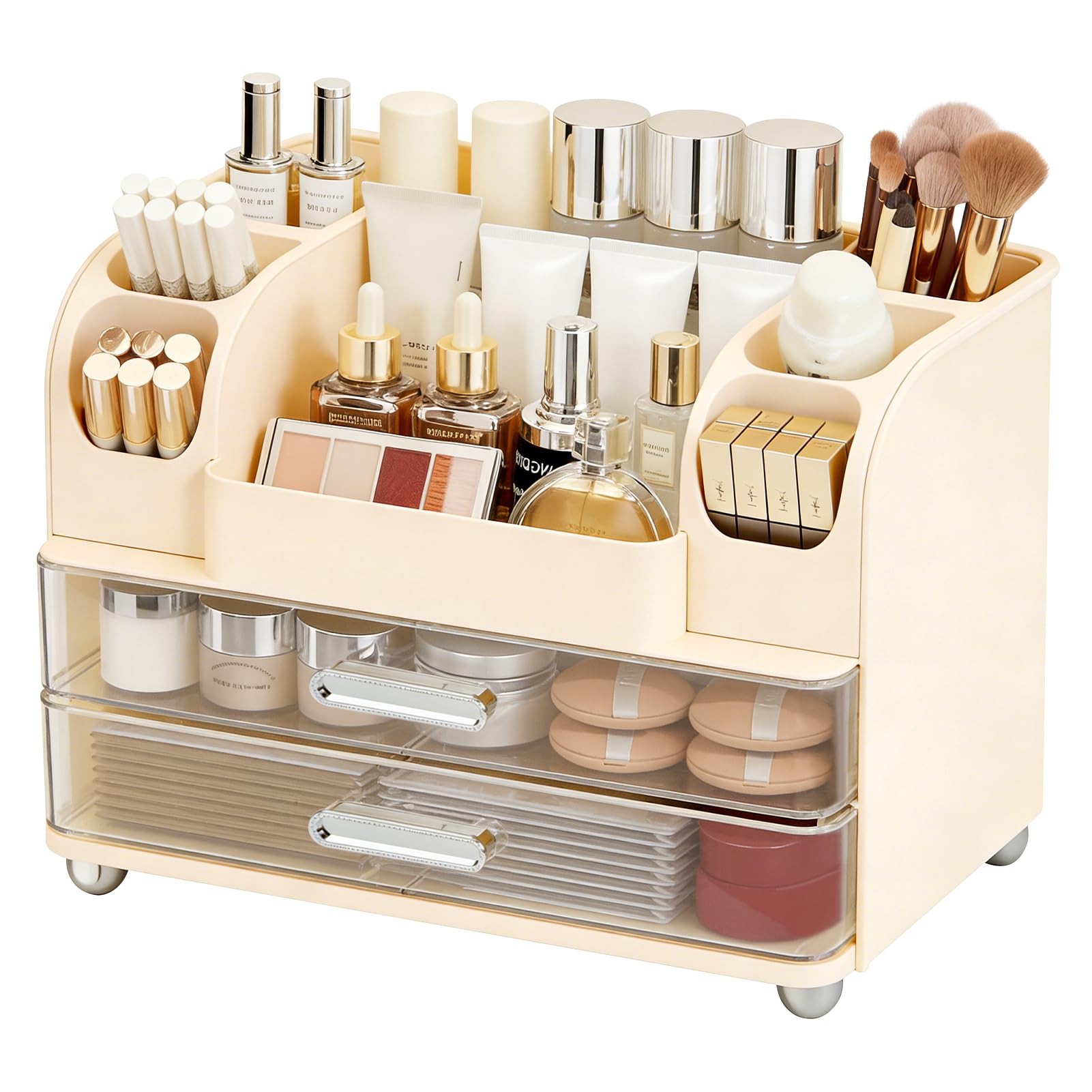 Organiseur de maquillage à tiroirs boîte rangement plastique