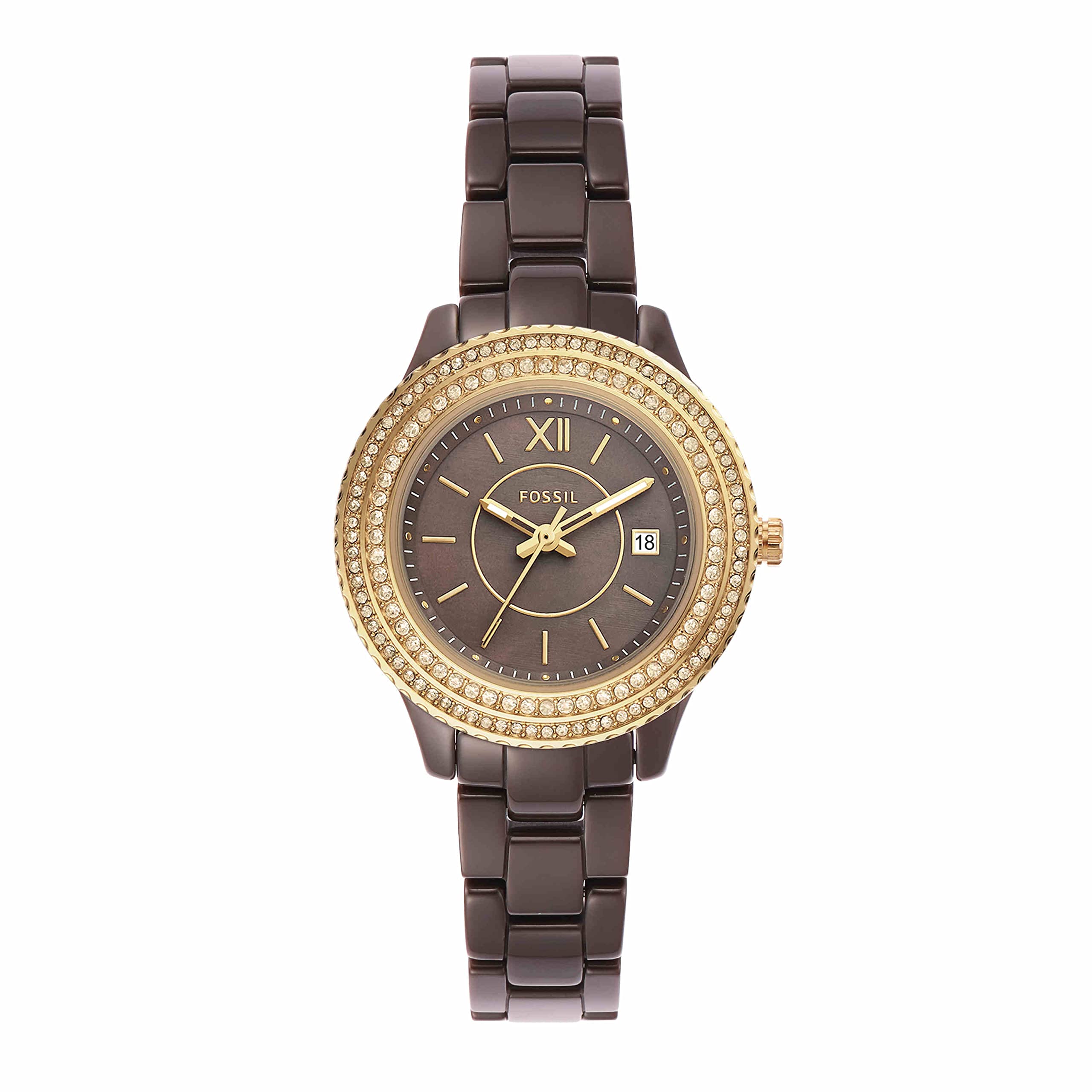 Fossil Stella Three-Hand Ceramic Watch