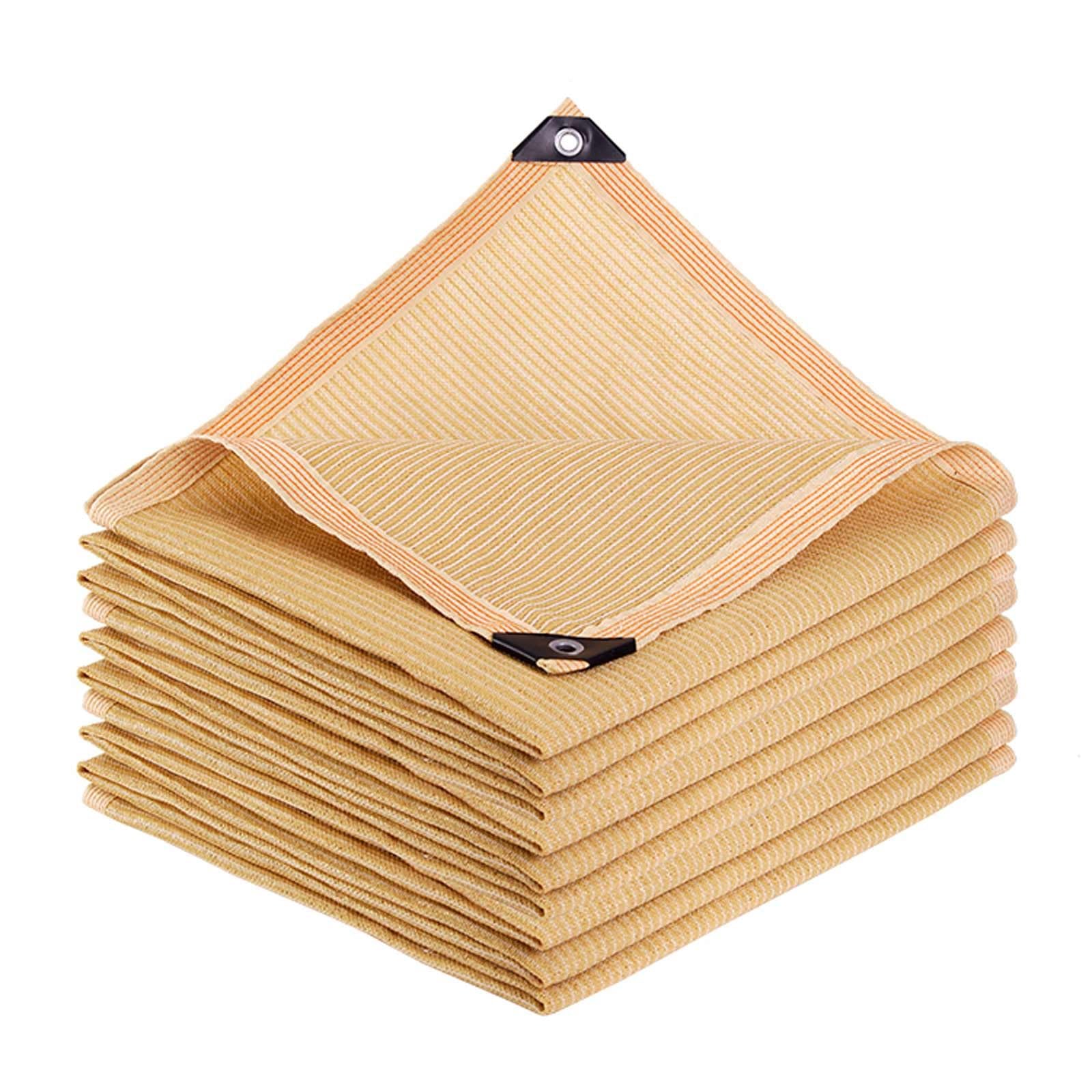 Filet pare-soleil beige 95% voile d'ombrage maille épaisse tricotée