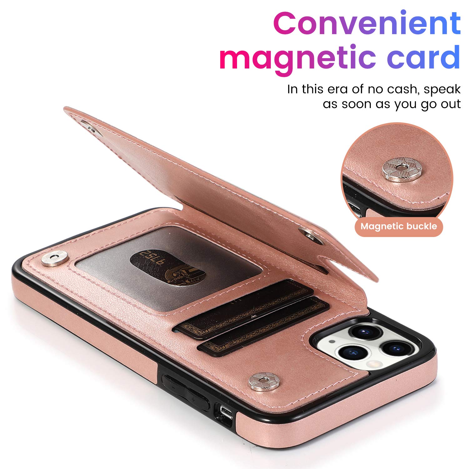 Asuwish Custodia per telefono per iPhone 11 Pro 5.8 con protezione dello schermo in vetro temperato e copertura del portafoglio Supporto per carte di credito in pelle Accessori per cellulari