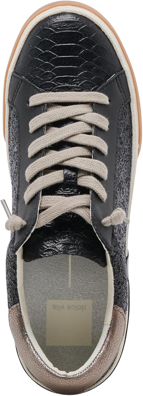 Dolce Vita Women's Notice X Sneaker, Black/Shimmer Glitter, 6 - Image 2