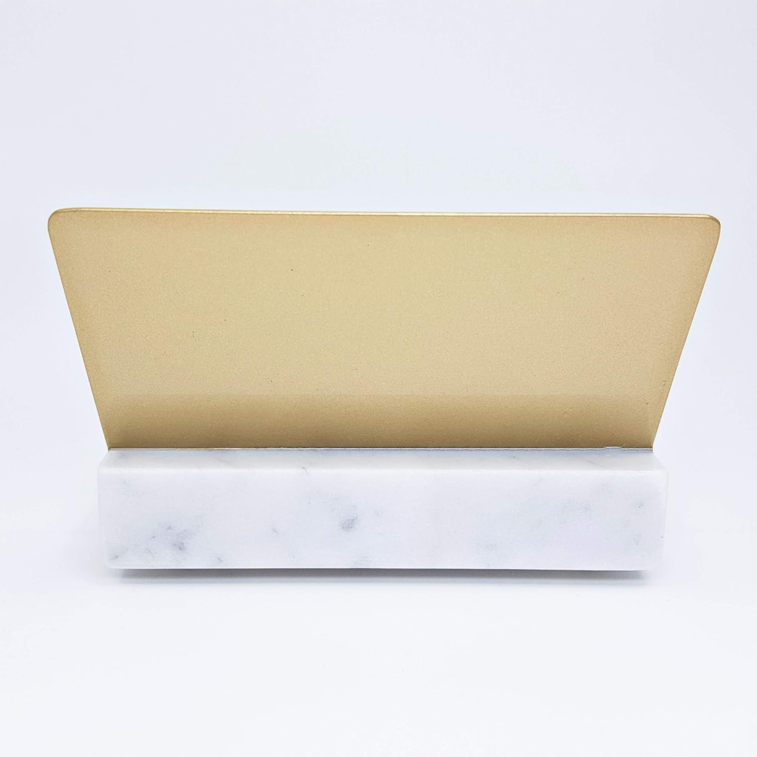 Marble and Gold Decor Office Desk Accessories Business Card Holder for Women