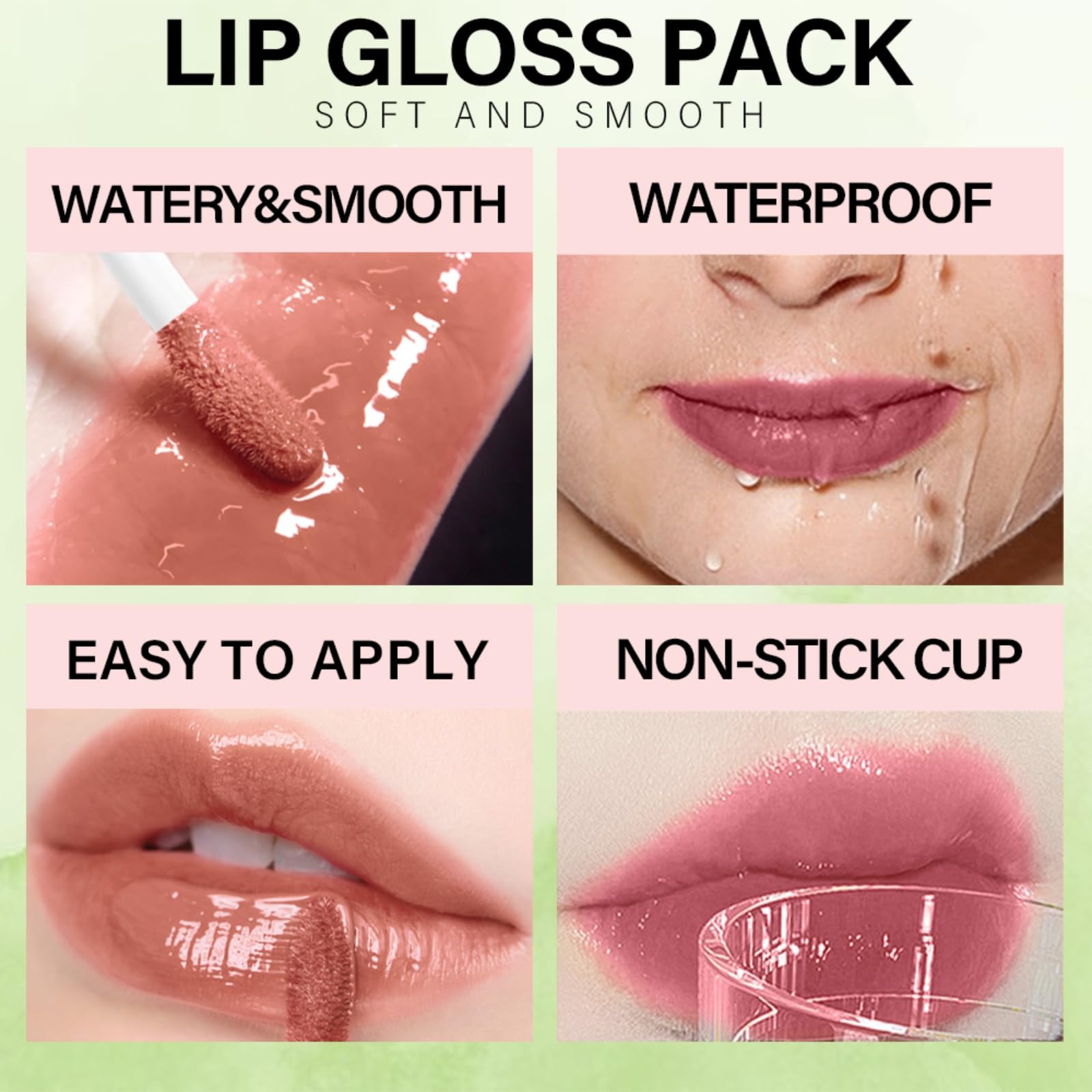 Amazon.com : ZAMANIYA 6 Colors Lip Gloss Set,Mini Fat Oil Lip Drip