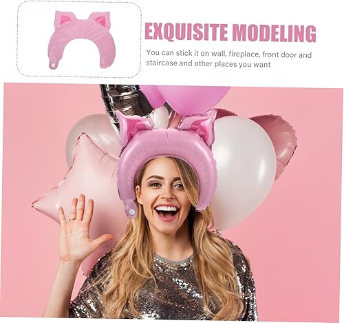 Miniatura 5 de Abaodam 200 Pcs Headband Aluminum Film Balloon Childrens Gifts Animal Balloon Headband Doggie Gifts Zoo Inflables Para Niños Animals Balloon Hair